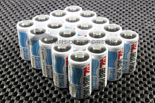 Great Power 20 Pieces CR123A 3V Lithium Battery GPB-20