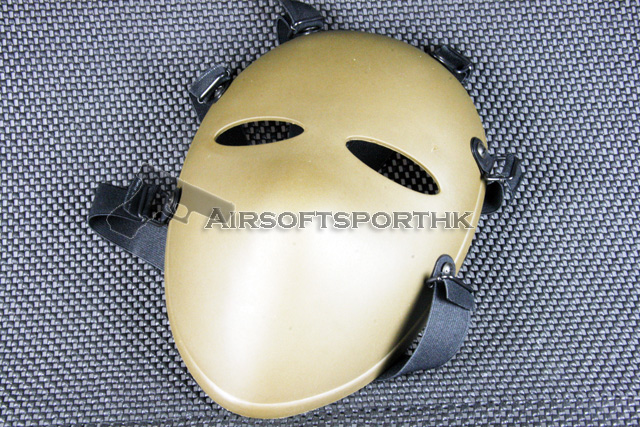 Tactical Full Face Killer Hard Plastic Tan Mask 19