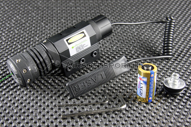 532nm Green Dot Laser Sight with Pad & 20mm Mount 