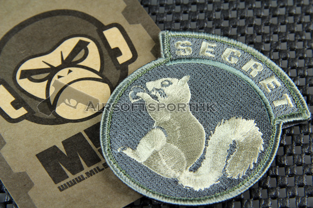 Mil-Spec Monkey Secret Squirrel Logo Velcro Patch - ACU Dark