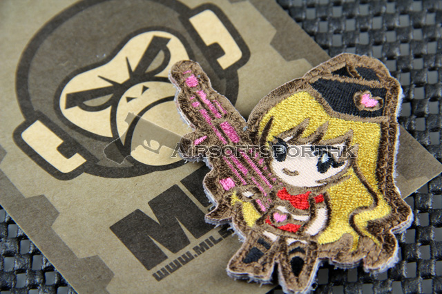 Mil-Spec Monkey Gun Girl 1 Logo Velcro Patch - Subdued