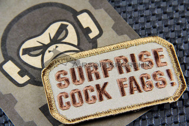 Mil-Spec Monkey Surprise Cock Fags Logo Velcro Patch - Deset
