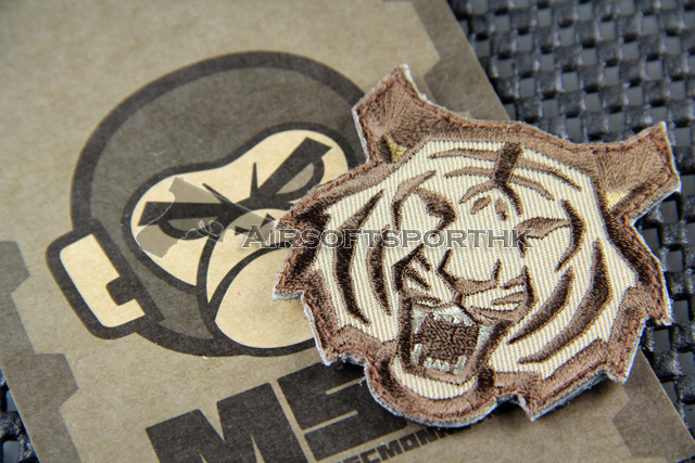 Mil-Spec Monkey Tiger Head Logo Velcro Patch - Desert