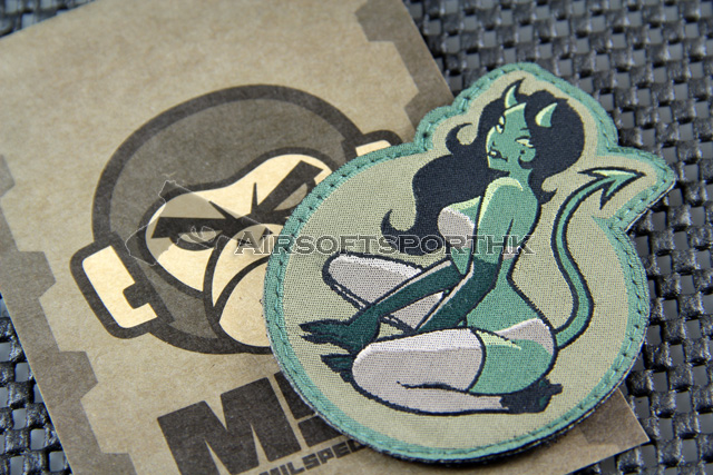 Mil-Spec Monkey Devil Girl Logo Velcro Patch - ACU