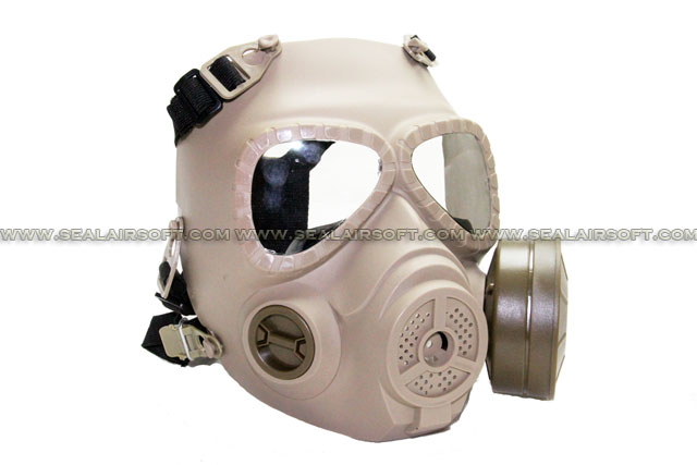 Tactical MO4 Toxic Mask Style Goggle With Fan System Desert Tan MK-M04-DT