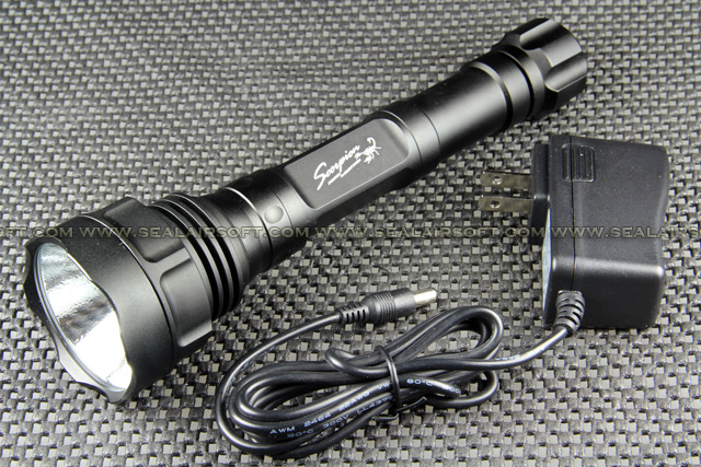 G&P Scorpion Series R500 Rechargeable Xenon Flashlight Combo (500 Lumens) GP547