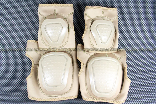 Special Force Airsoft Paintball Knee & Elbow Pad Set (Tan) KP-005-TN