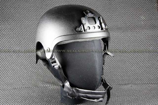 USMC IBH Helmet Black With NVG PVS-7 Goggle Mount HT-005-BK