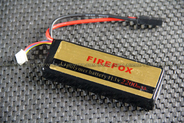 FireFox 11.1V 2200mAh 12C Li Po AEG Airsoft Battery F21