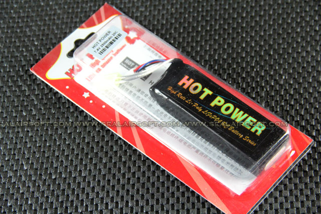 Hot Power 7.4V 2500mAh 20C Lithium Battery HOT-008