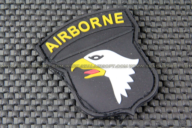 ACM AIRBORNE Eagle Logo Rubber Velcro Patch (OP-034)