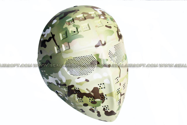 New Verison A.C.M. Steel Mesh Deluxe Full Face Multi-Cam Airsoft Mask 05