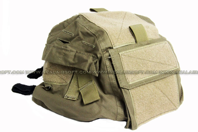 SWAT M2000 Helmet Cover with Pocket (Coyote Brown)