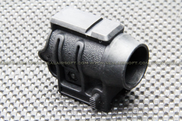 Polymer 25mm Torch Mount w/ Top Rail For 20mm Black