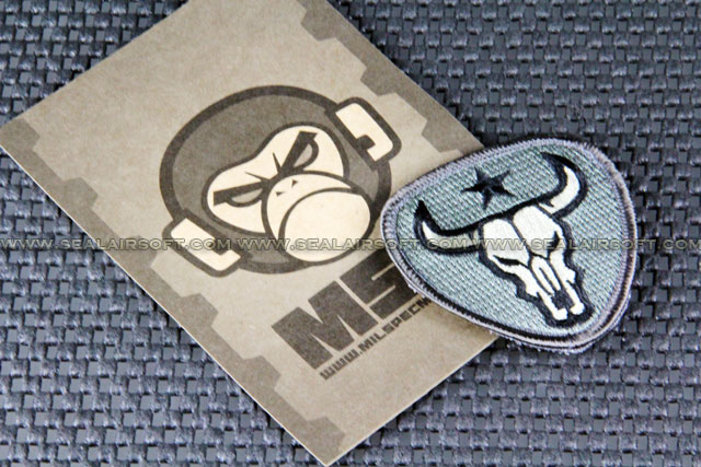 Mil-Spec Monkey Patch - Bull Skull Logo Velcro-Patch - ACU