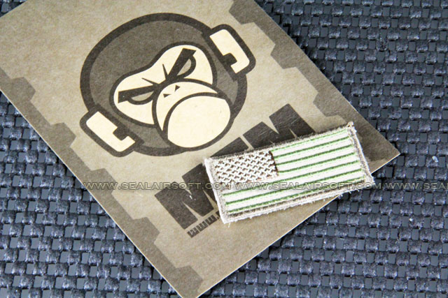 Mil-Spec Monkey Patch - US Flag Mini Rev Logo Velcro-Patch - Multicam