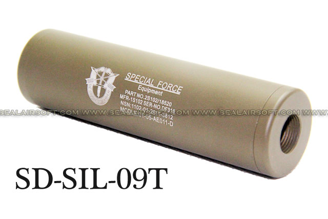 Spartan Doctrine 110x30mm Special Force Silencer (14mm CW/CCW, Tan)-SPD-SIL-09T