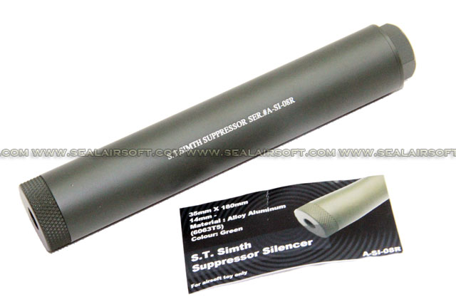 Action 180mm S.T. Simth Suppressor Barrel Extension(RG, 14mm CCW) - AT-SI-08R