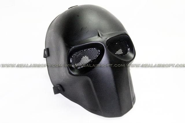 Army of Two Mask Fibreglass Airsoft Paintball Helmet (Black) - MASK-041-BK