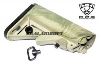 A.P.S. ASR Crane Airsoft Toy AEG Stock With Sling Swivel (A-Tacs FG) EE062-ATFG 