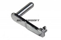 5KU CNC Stainless Steel Slide Stop For Marui Hi-Capa GBB Type 5 Silver 
