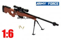 Army Force 1:6 AWP L96 Die-Cast Metal Gun Model Wood AF-MC0019