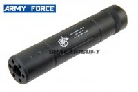 Army Force Knight's Black Silencer (150mm x 30mm, 14mm-) AF-SI0067