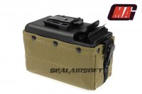 MAG 2500rds Cartridge Drum Pouch Magazine for CA/TOP M249 (Olive Drab) ART-MAG-019
