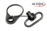 ACTION M4 Receiver End Plate With QD Sling Swivel A-QS-05