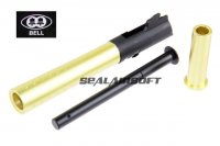 Bell V12 Metal Outer Barrel For Bell Marui Army Hi-Capa 5.1 (Gold) BELL708QG2-GD