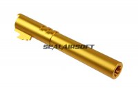 KUNG FU Aluminum Outer Barrel For Marui Hi-Capa GBB (Gold,11mm + CW)
