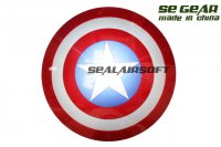SE GEAR Airsoft 2FT Plastic Captain Shield (Red) MC-008RD