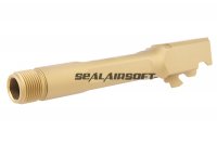 Pro-Arms CNC SAI Threaded Barrel For Umarex / VFC Glock 19x / G19 Gen 4 / G45 (14mm CCW) TAN