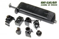 SE GEAR Airsoft Toy 120rds BB Loader With 7 Different Type Magazine Adaptors 