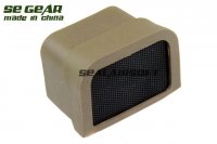 SE GEAR Airsoft Protective Lens Cover With Mesh For 551 Dot Sight DE SE-CR0006B