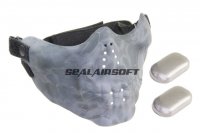 SE Gear Skull Style Nylon Half Face Mesh Mask (Kryptek Typhon) SE-MK-0136-TYP
