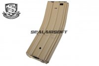 S&T 500rd Hi-Cap Metal Magazine for Marui M4/M16 AEG Series (Tan) SNT-MAG-13-TAN