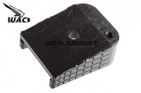 UAC CNC Aluminum Hi-Capa Mag/Magazine Base (Type A, Black) UAC-TM-00001-BK