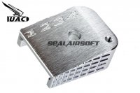 UAC CNC Aluminum Hi-Capa Mag/Magazine Base (Type A, Silver) UAC-TM-00001-S