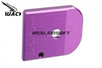 UAC CNC Aluminum Hi-Capa Mag/Magazine Number Base (Type B, Purple) UAC-TM-00002-P