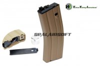 WE 30rds Open Bolt Co2 Gas Magazine For WE SCAR L85 M4 Series GBB TAN MAGAZINE1213