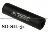 Spartan Doctrine Pro CAL Airsoft Silencer (Danger Biohazard, 14mm CW/CCW)
