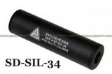 Spartan Doctrine Pro CAL Airsoft Silencer (Explosive Sign, 14mm CW/CCW)