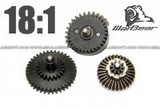 WarBear AEG Gear Wheel Set for Version 2 AEG Gear Box (18:1 Ratio)
