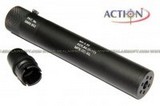 ACTION MPX QD Silencer With 14mm CCW QD Flashider for KSC MP9/TP9 (35x200mm) A-SI-103S