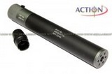 ACTION MPX QD Silencer With 14mm CCW QD Flashider For KSC MP9/TP9 (38x250mm, 2-Tone) A-SI-104DS