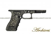 Archives Carved Patterns Frame For Marui / WE Glock Gas Pistol (Ivory) AHS-CPFM-G3435-IVY